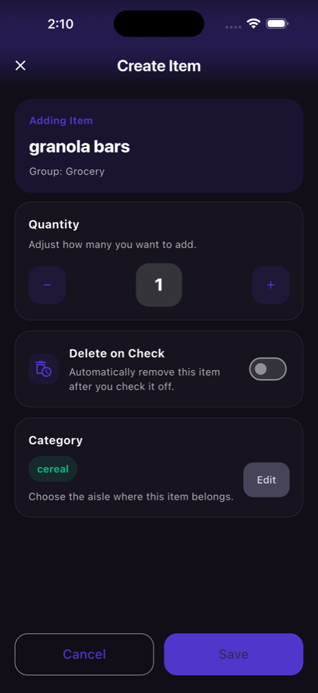 Lists view in SwiftLists